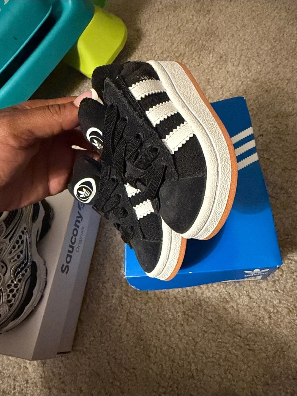 Saucony and adidas